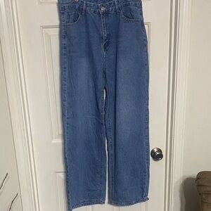 SHEIN Classic Blue Straight Jeans